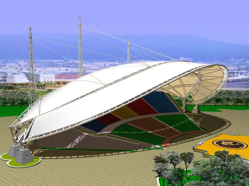 阿拉善盟体育场膜结构
